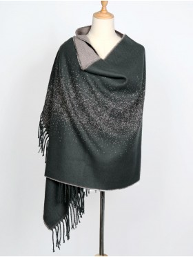 Galaxy Reversible Cape W/Fringe